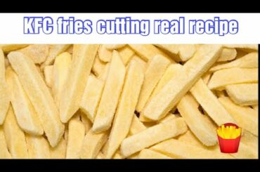 How to cut french fries| KFC fries cutting real recipe|Fries katnay ka trika| Short| Zahra's world