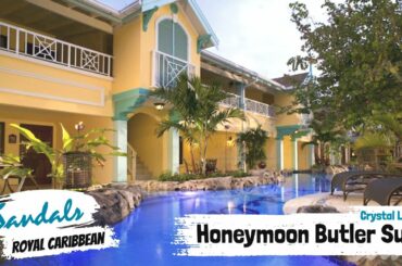 Crystal Lagoon Honeymoon Butler Suite GR | Sandals Royal Caribbean | Walkthrough Tour & Review 4K