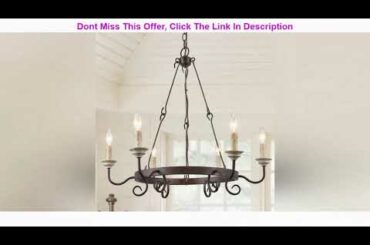 Review LALUZ Dining Room Chandelier, Rustic Hanging Light Fixture, French Country Style for Bedroom