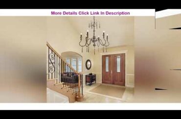 Greatest Product LALUZ Farmhouse Chandelier, 6-Light French Country Lighting for Dining Room, Livin