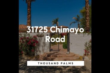 Just Listed   Unique Thousand Palms Desert Retreat With Stunning Mountain Views