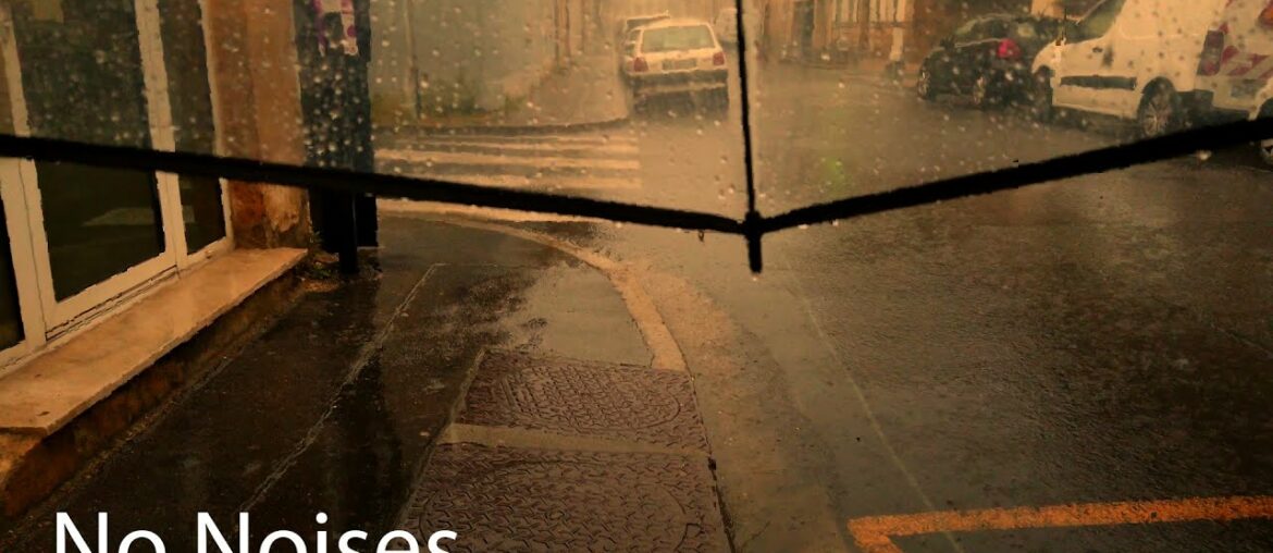 Walking in the Thunderstorm Evening Heavy Rain [No Noises] Walk 4k / Bordeaux France MAY 2021