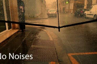 Walking in the Thunderstorm Evening Heavy Rain [No Noises] Walk 4k / Bordeaux France MAY 2021