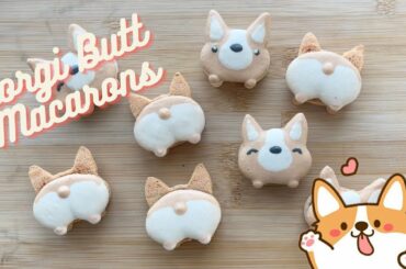 Corgi Butt Macarons (French Method) and Salted Caramel Filling Recipe