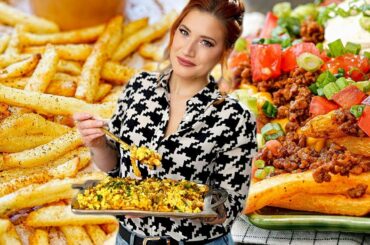 Sheet Pan FRENCH FRIES 3 WAYS | Fully Loaded Vegan French Fry Meals