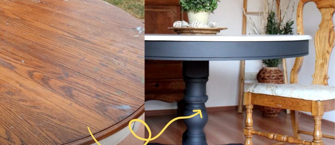 Blah To Beautiful Dining Table Refinish | HometalkTV