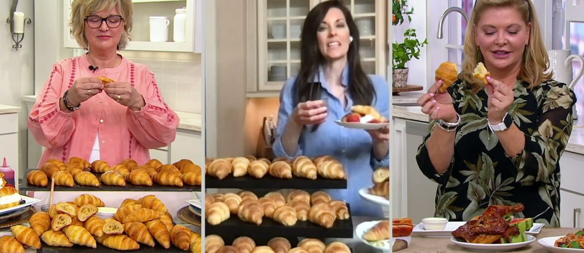 Authentic Gourmet 20, 40 or 60 Classic French Butter Croissants on QVC