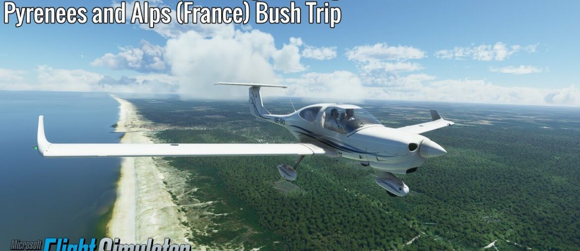 Mimizan to Bayonne-Anglet - Leg 3 - Pyrenees and Alps (France) Bush Trip - DA40NG - MSFS