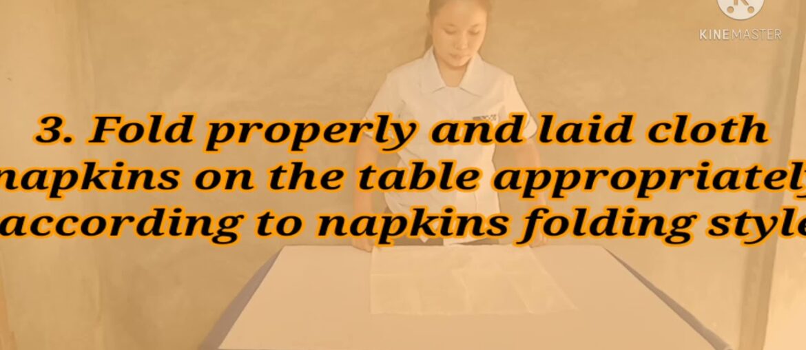 SET-UP TABLE IN DINING AREA (FRENCH SERVICE AND BLUE PLATE SERVICE)