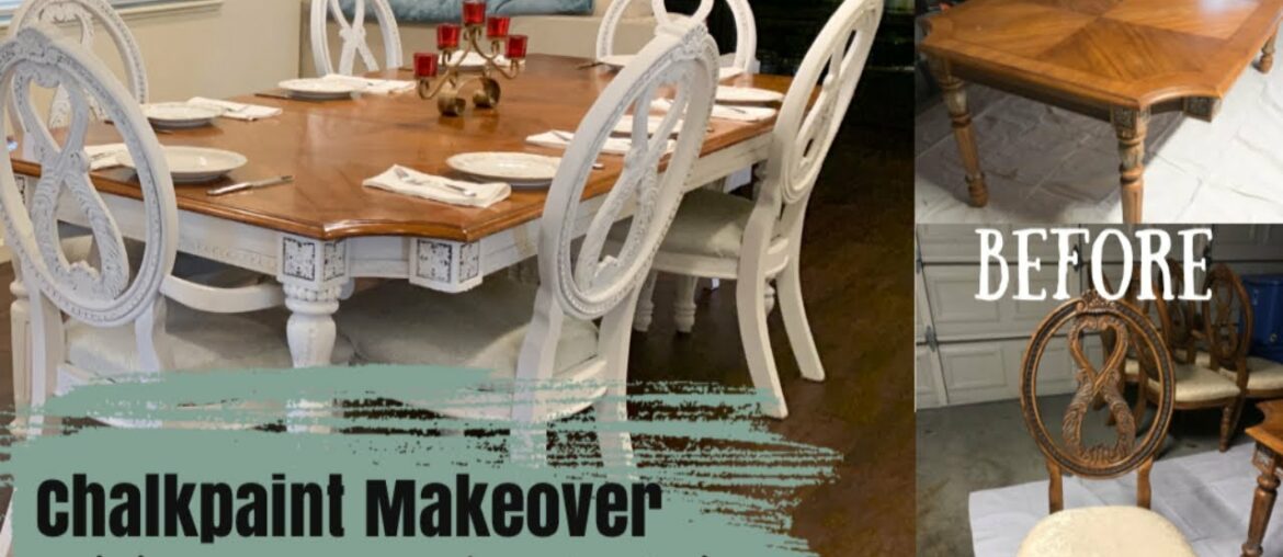 DIY Chalkpaint Makeover// Dining Room Table & Chairs DIY Chalkpaint Makeover// Dining Room Table & Chairs