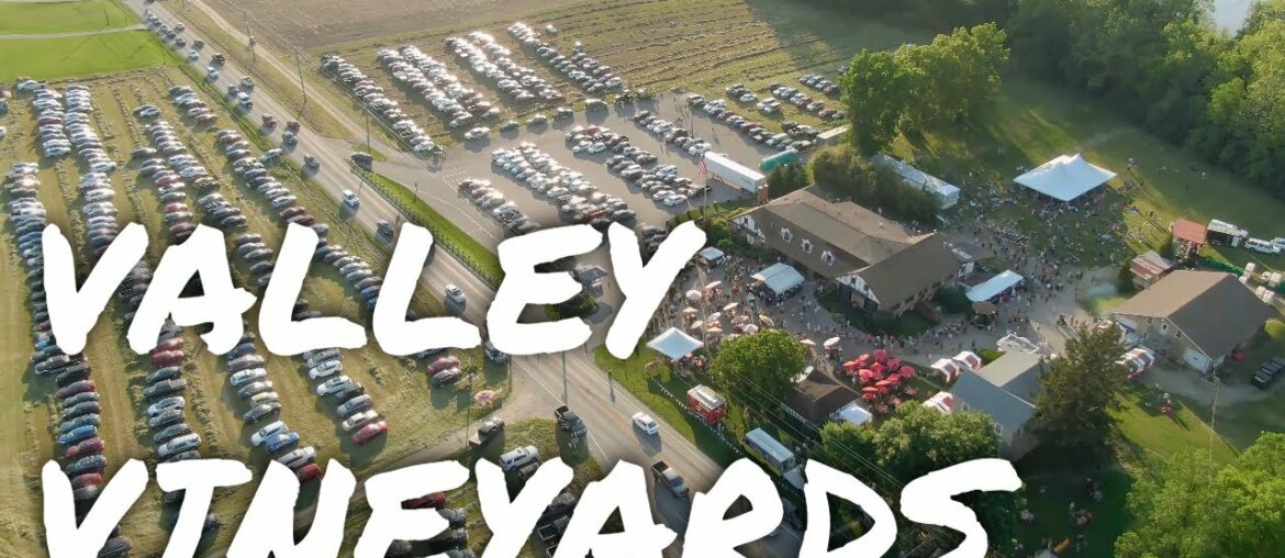Exclusive Aerial Drone Video of the 2021 Valley Vineyards Wine Festival in Morrow Ohio