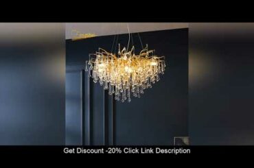 Top Nordic Light Luxury Crystal Pendant Lamps Creative Led Branches Living Dining Room French Hangi