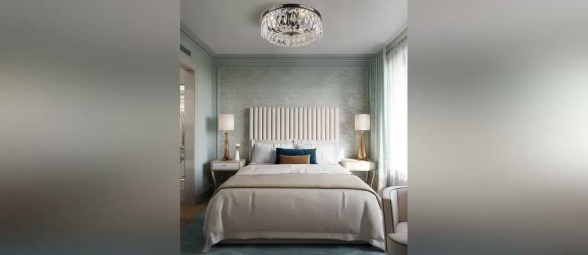 Best Deal Product Bestier Modern French Empire Black Crystal Semi Flushmount Chandelier Lighting LE