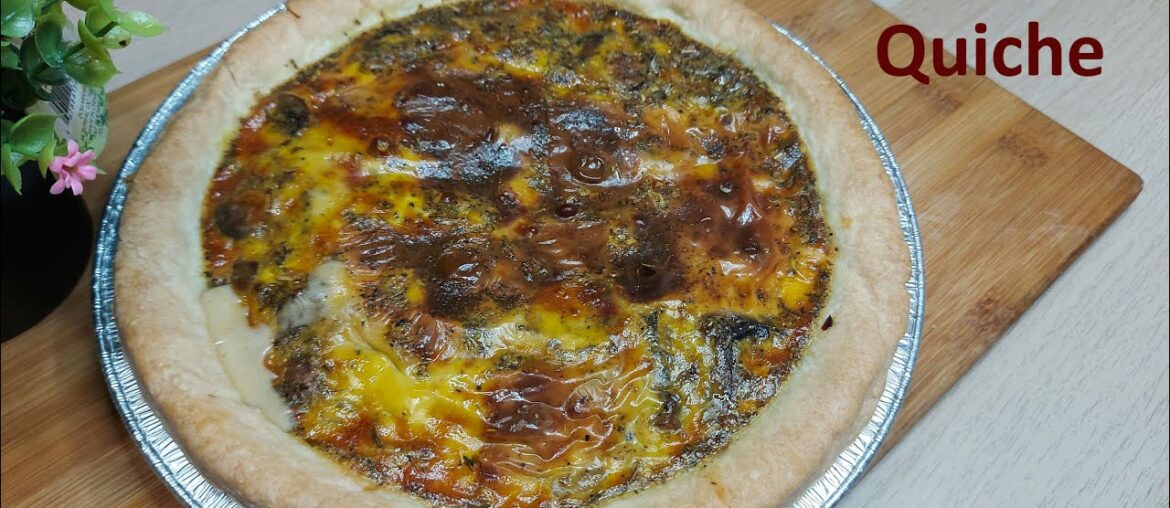 French quiche recipe | Mushroom quiche | Healthy and quick breakfast French quiche recipe | Mushroom quiche | Healthy and quick breakfast