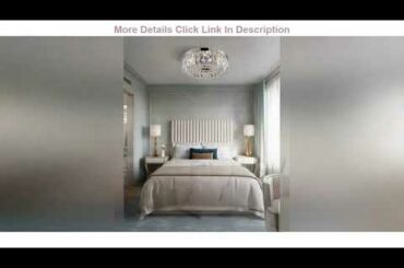 Up To 40% OFF Bestier Modern French Empire Chrome Crystal Semi Flush Mount Chandelier Lighting LED