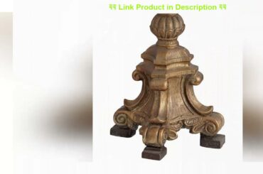 Up To 40% OFF Duval French Country Cottage Tall Table Lamp Crystal Aged Gold Candlestick Beige Bell