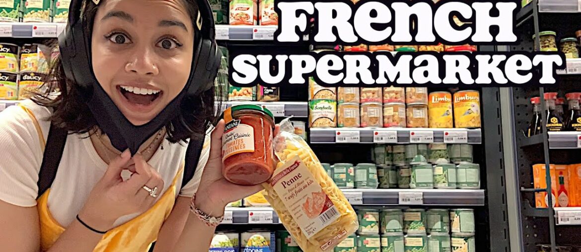 food shopping at a FRENCH supermarket | clickfortaz
