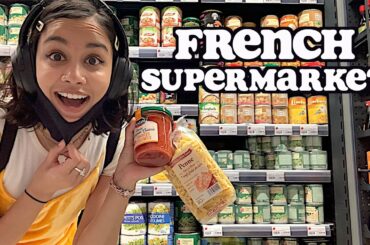 food shopping at a FRENCH supermarket | clickfortaz