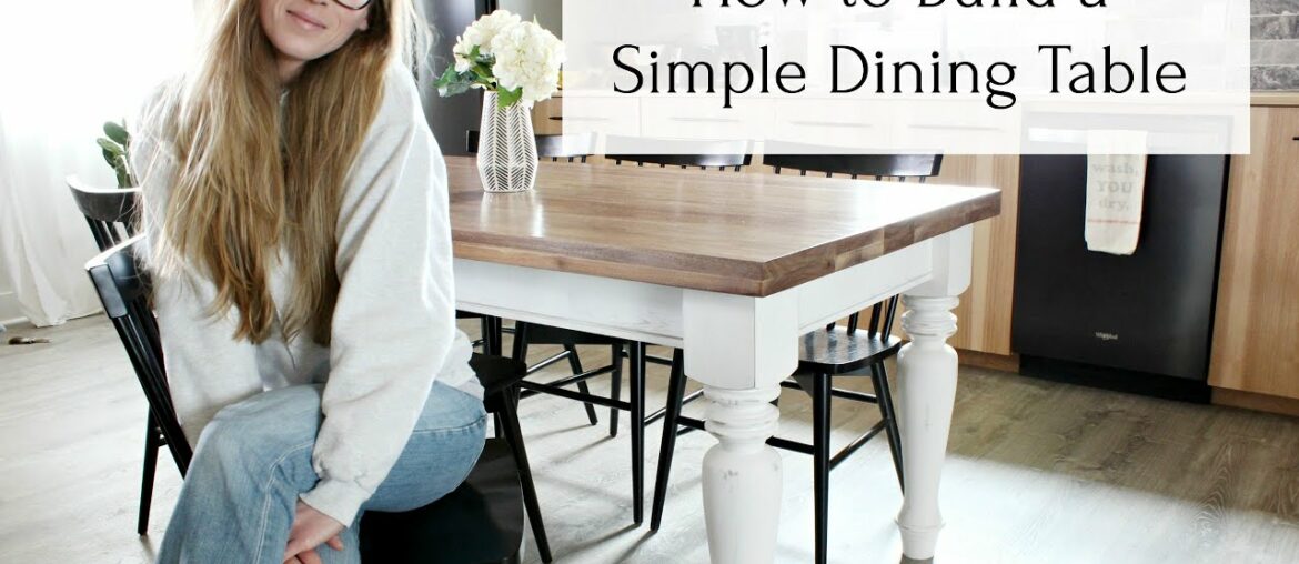 How to Build a Simple DIY Dining Table With Laminated Walnut Top