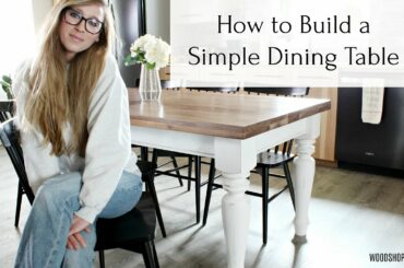 How to Build a Simple DIY Dining Table With Laminated Walnut Top