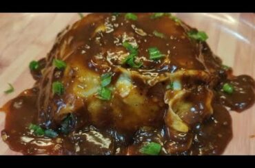 |JAPANESE OMURICE | JAPANESE OMLETTE RICE |WITH DEMI-GLACE SAUCE |MY HOMESTYLE VERSION |