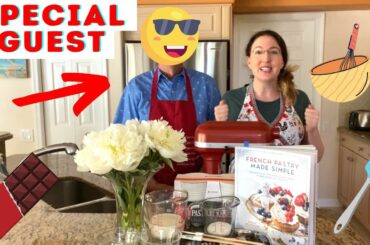 Making French chocolate mousse with my dad! | French dessert recipe