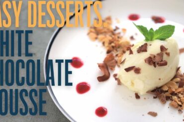 Two ingredients dessert: the white chocolate mousse