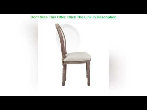 Best Deal Product Modway Emanate French Vintage Upholstered Fabric Dining Side Chair in Beige Best Deal Product Modway Emanate French Vintage Upholstered Fabric Dining Side Chair in Beige