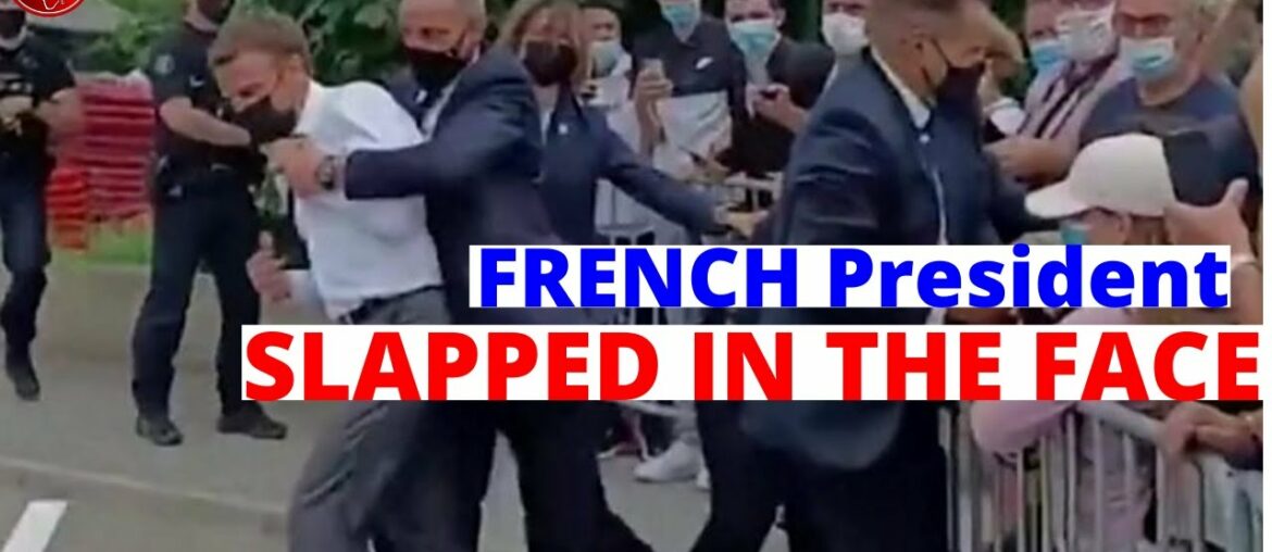 France President Emmanuel Macron Slapped in The Face By an Unknown Individual. France President Emmanuel Macron Slapped in The Face By an Unknown Individual.