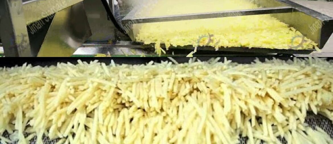 Awesome Automatic Potato Processing and French Fries Making Machines in Food Factory