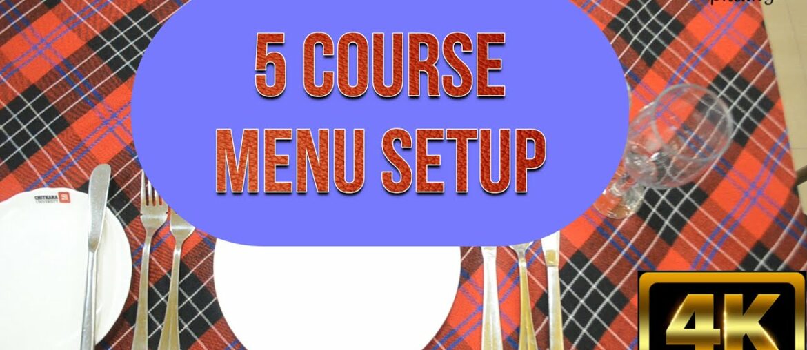 5 course French menu | 5 course tdh menu | 5 course menu table setup