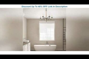 Up To 40% OFF LALUZ French Country Chandelier Farmhouse Handmade Wood 6 Lights for Dining, Bedroom,