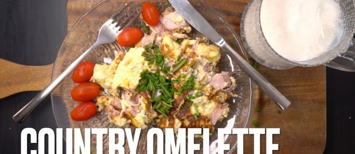 How to make a Country Omelette. Hustle free dish for every occasion. Time-lapse recipe