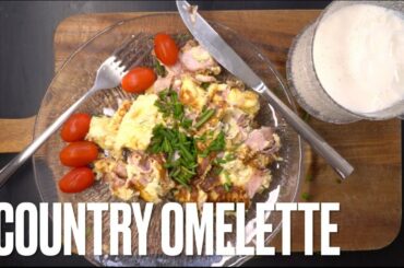 How to make a Country Omelette. Hustle free dish for every occasion. Time-lapse recipe