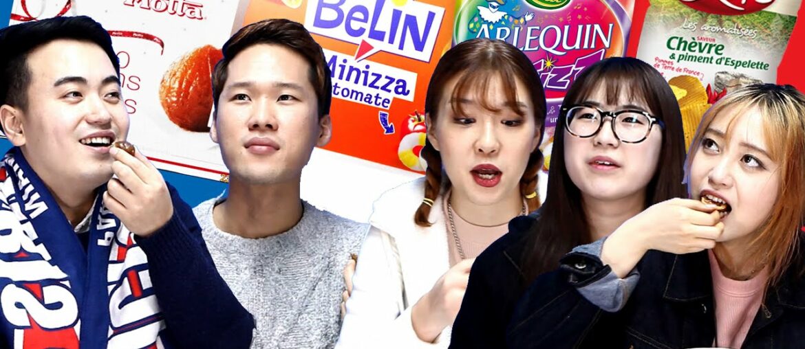 Koreans Taste French Snacks / Food [Korean Bros]