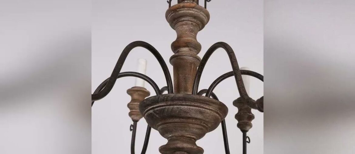 Review OSAIRUOS French Country Chandelier Rustic Farmhouse Handmade Wood Distressed Chandeliers for