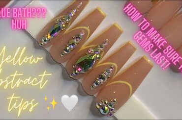 EASY NAIL ART TUTORIAL | HOLLOW FRENCH TIPS | Summer nails art | How to make sure rhinestones last