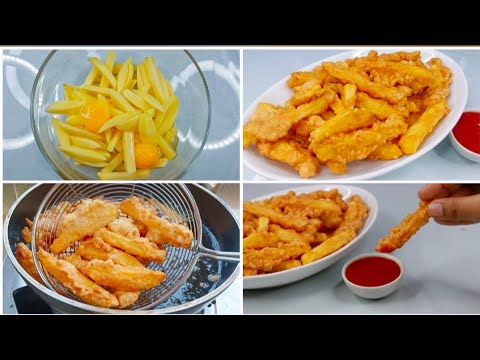 Crispy Egg French Fries Recipe | Easy Egg French Fries | Egg Snacks Recipe | Toasted Crispy Egg French Fries Recipe | Easy Egg French Fries | Egg Snacks Recipe | Toasted