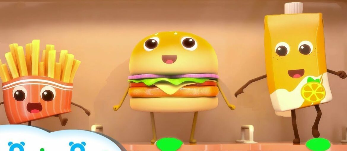 Hamburger And French Fries | Food Song, Color Song | Nursery Rhymes | Kids Songs | BabyBus