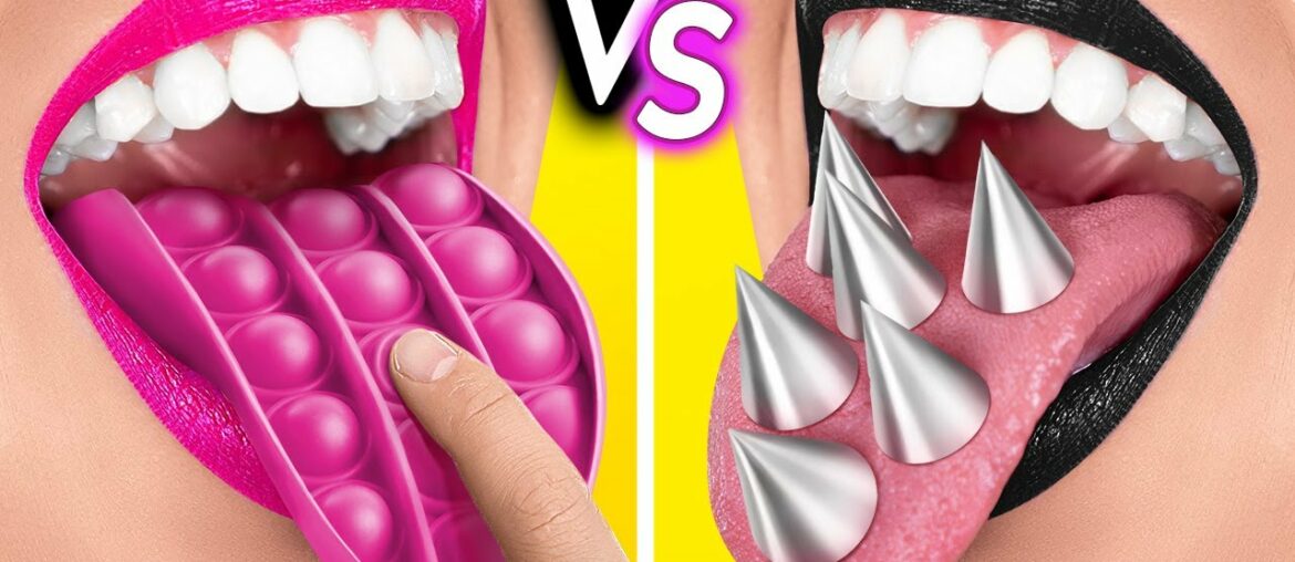 BLACK VS PINK || One Color Food Challenge! ONLY BLACK AND PINK For 24 Hours by 123 GO! CHALLENGE BLACK VS PINK || One Color Food Challenge! ONLY BLACK AND PINK For 24 Hours by 123 GO! CHALLENGE