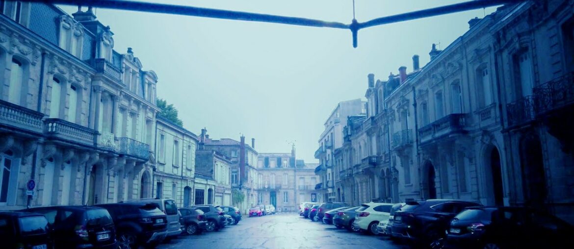 Walking in Night Thunderstorm Heavy Rain Walk in calm French Neighborhood -3 / June 2021 ASMR 4K