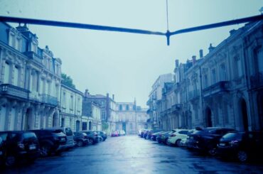 Walking in Night Thunderstorm Heavy Rain Walk in calm French Neighborhood -3 / June 2021 ASMR 4K