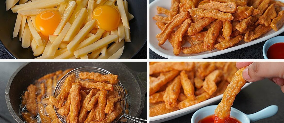 Crispy Egg French Fries Recipe | Egg Snacks Recipe | Easy Egg French Fries | Recipes By CKSF Crispy Egg French Fries Recipe | Egg Snacks Recipe | Easy Egg French Fries | Recipes By CKSF