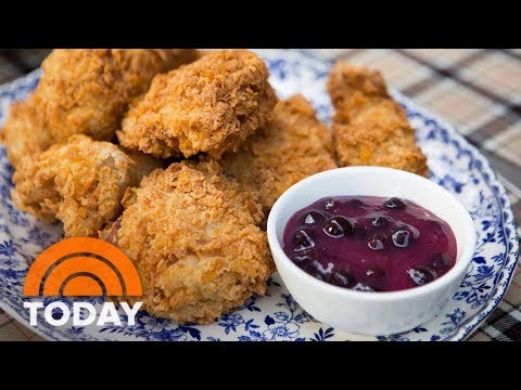 Make Cornflake Fried Chicken With Blueberry Sauce For A Gourmet Picnic | TODAY Make Cornflake Fried Chicken With Blueberry Sauce For A Gourmet Picnic | TODAY