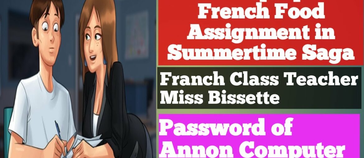 how to Make French Food Assignment | Summertime Saga Game | GAMES | How to Put Computer Password ! how to Make French Food Assignment | Summertime Saga Game | GAMES | How to Put Computer Password !