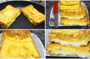 French Toast Recipe | Cheese French Toast Recipe | Kitchen With Jannat