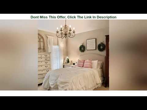 Hottest Ganeed French Country Chandeliers,6 Lights Candle Wrought Iron Chandelier,Rustic Farmhouse Hottest Ganeed French Country Chandeliers,6 Lights Candle Wrought Iron Chandelier,Rustic Farmhouse