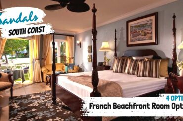 All French Beachfront Suites Explained | Sandals South Coast, Jamaica | Walkthrough Tour & Review 4K