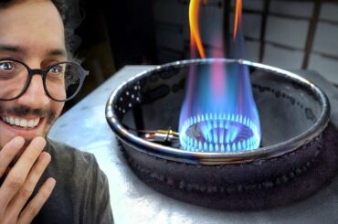 I Built My DREAM WOK STOVE ! High power + Knee operated