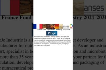 #France #Food #Ingredients #Industry #2021 #2030 #Shorts #Part 3